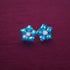 Pure Silver Enamel Blue Flowers 6g (Pack of 2)
